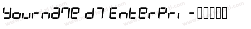 Yourname D7 Enterpri字体转换